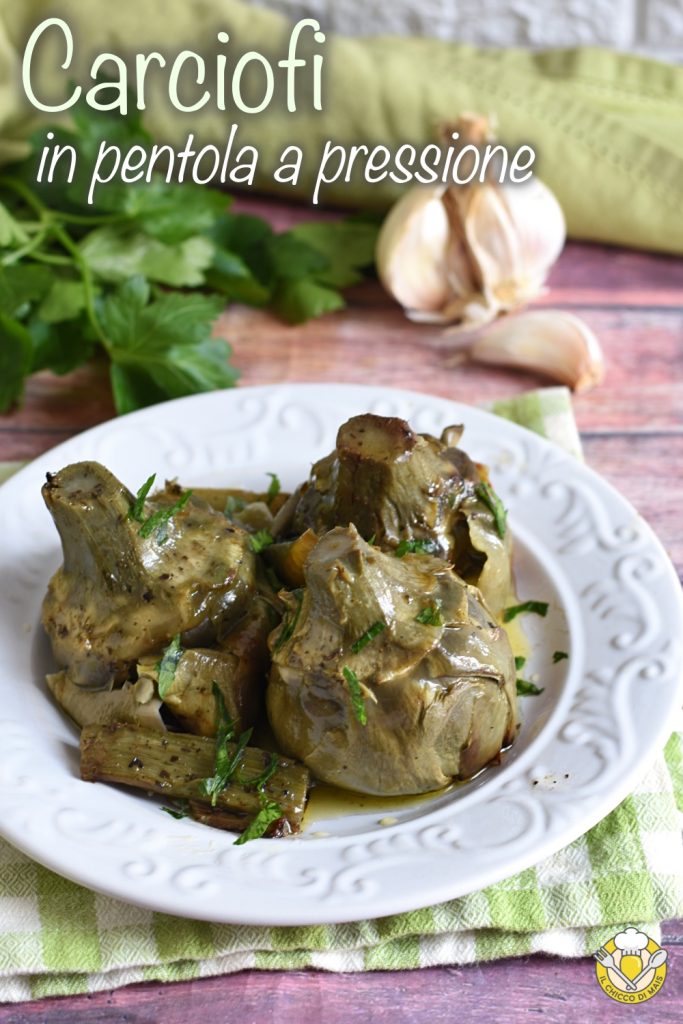v_ whole artichokes in pressure cooker cooking time Roman-style artichokes in pan the chicco di mais