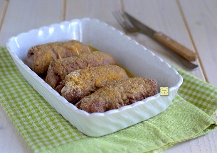 Veal Rolls with Ham and Mozzarella