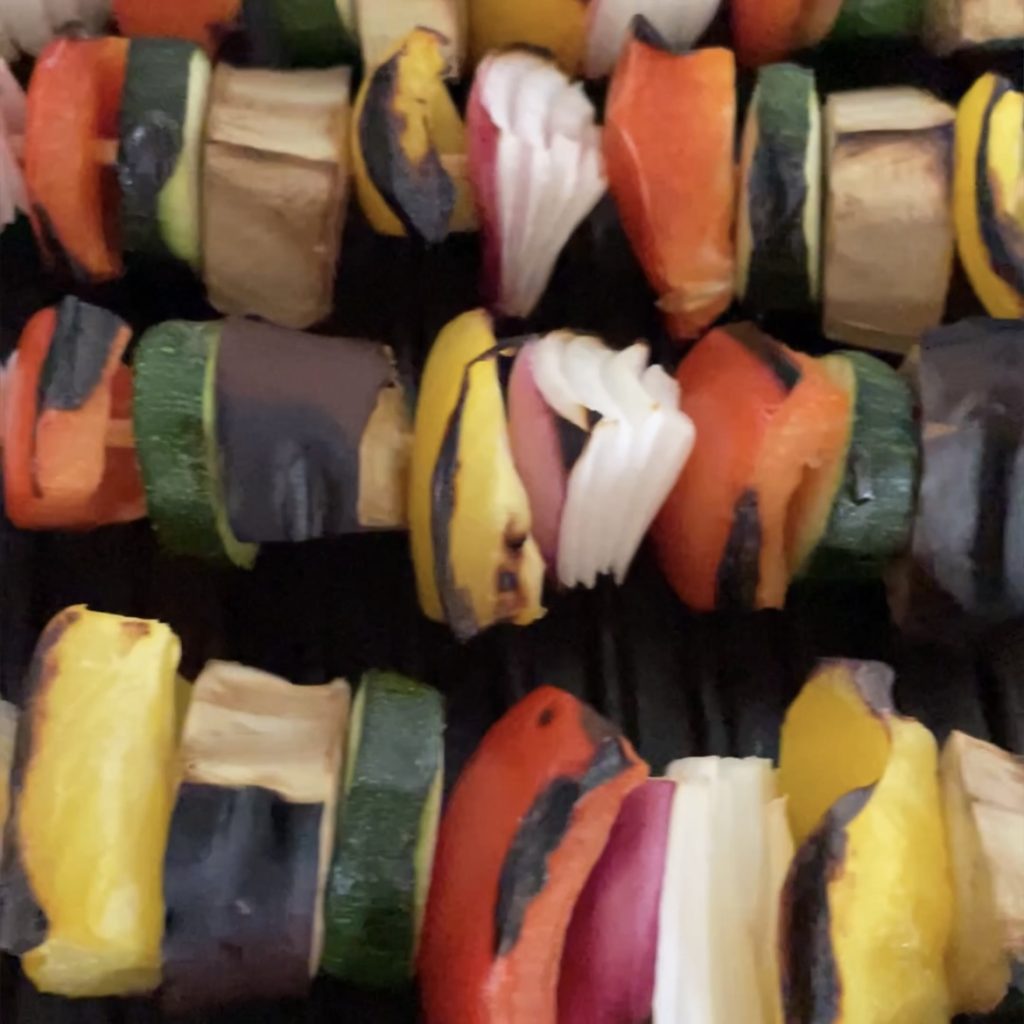 Vegetable skewers