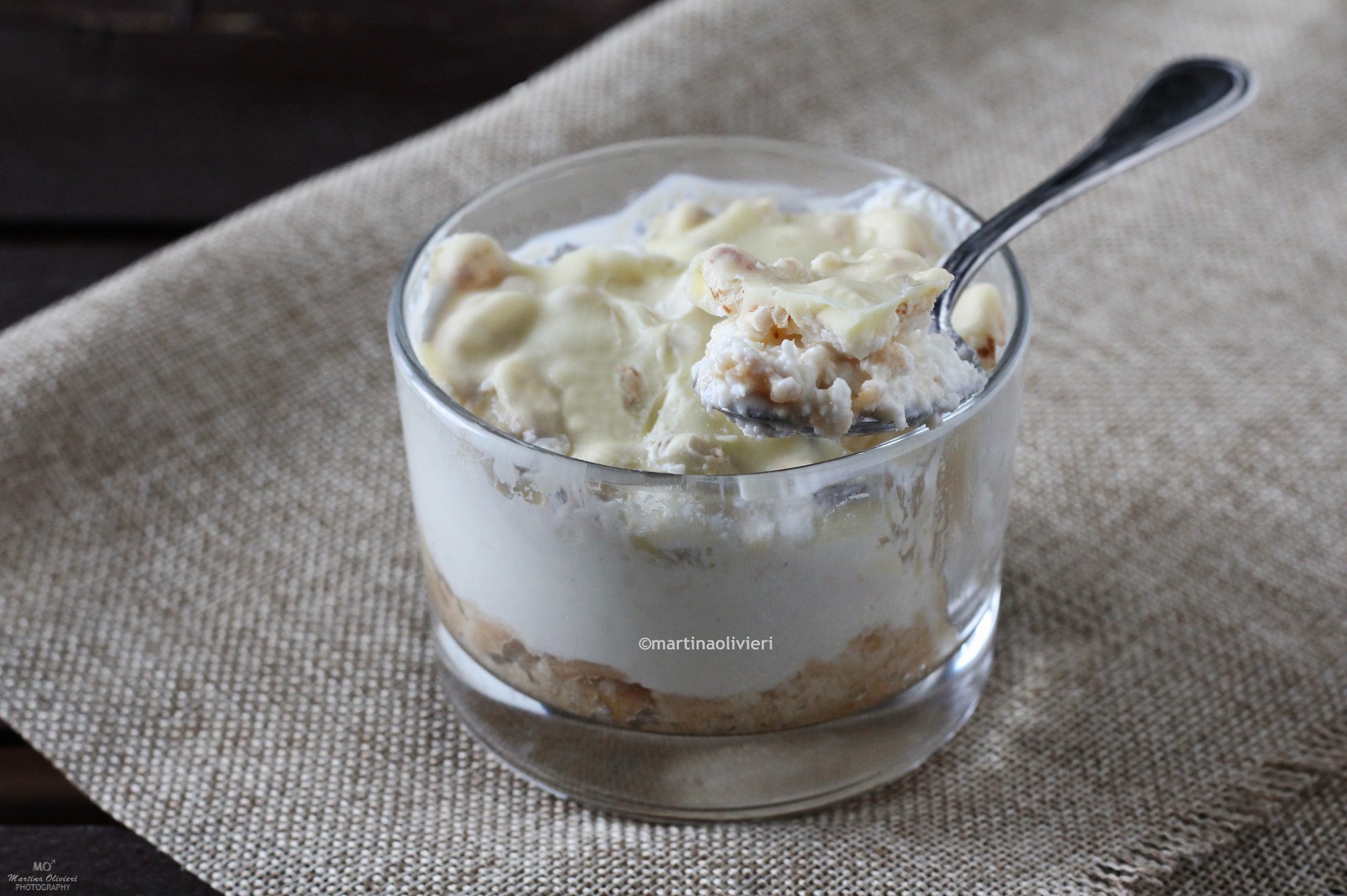 Yogurt, Coconut, and Cereal Dessert