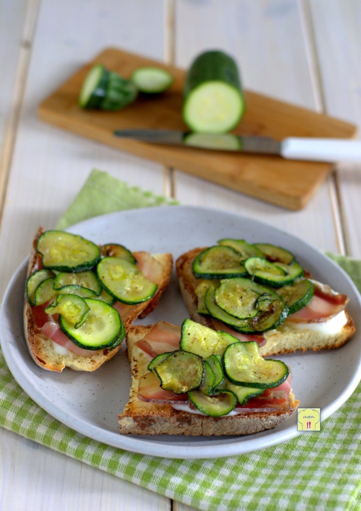 zucchini and bacon bruschetta gp