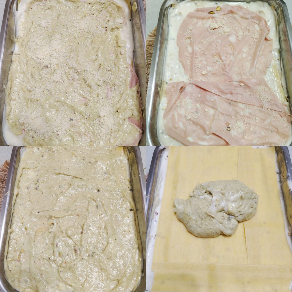Lasagna with Mortadella and Pistachio