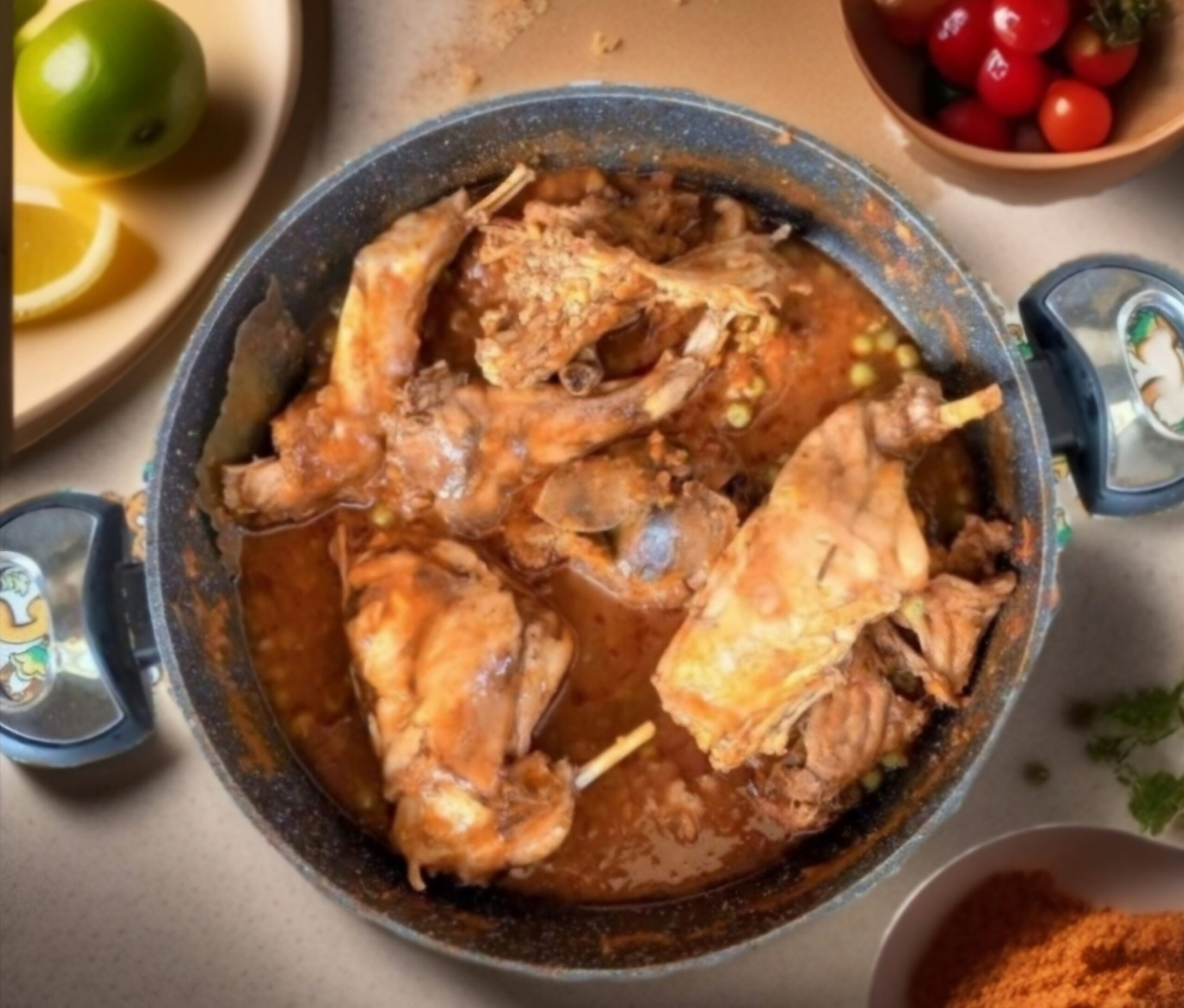 Grandma Rita’s Sweet and Sour Rabbit