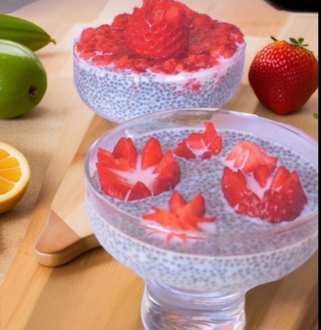 Strawberry Chia Seed Pudding