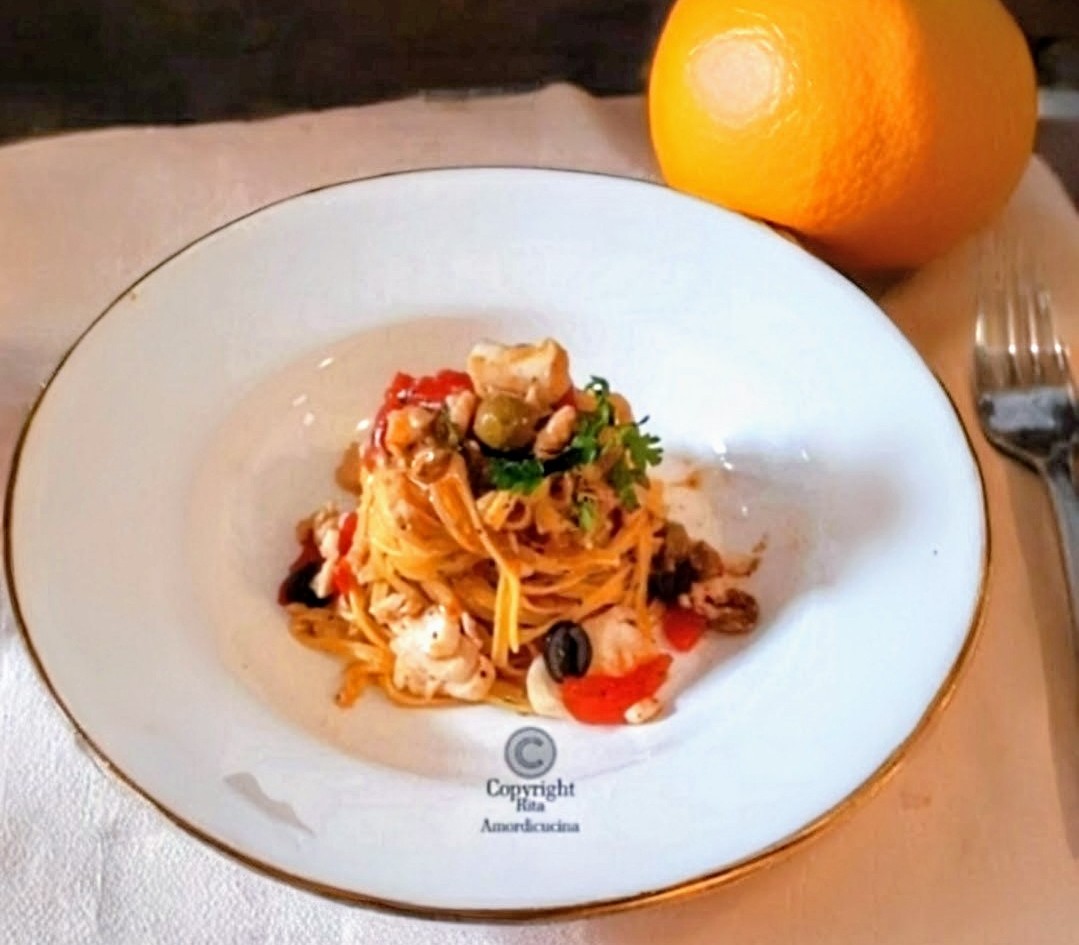 Bavette with Cod Sicilian Recipe