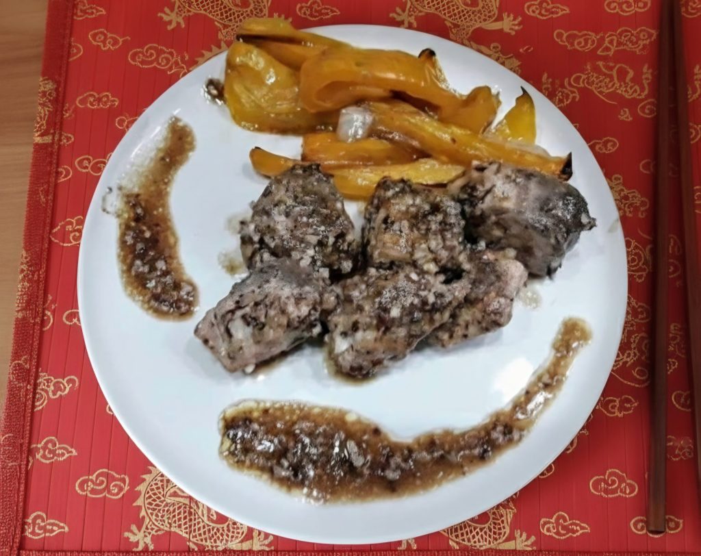 Albacore with Almonds and Soy Sauce