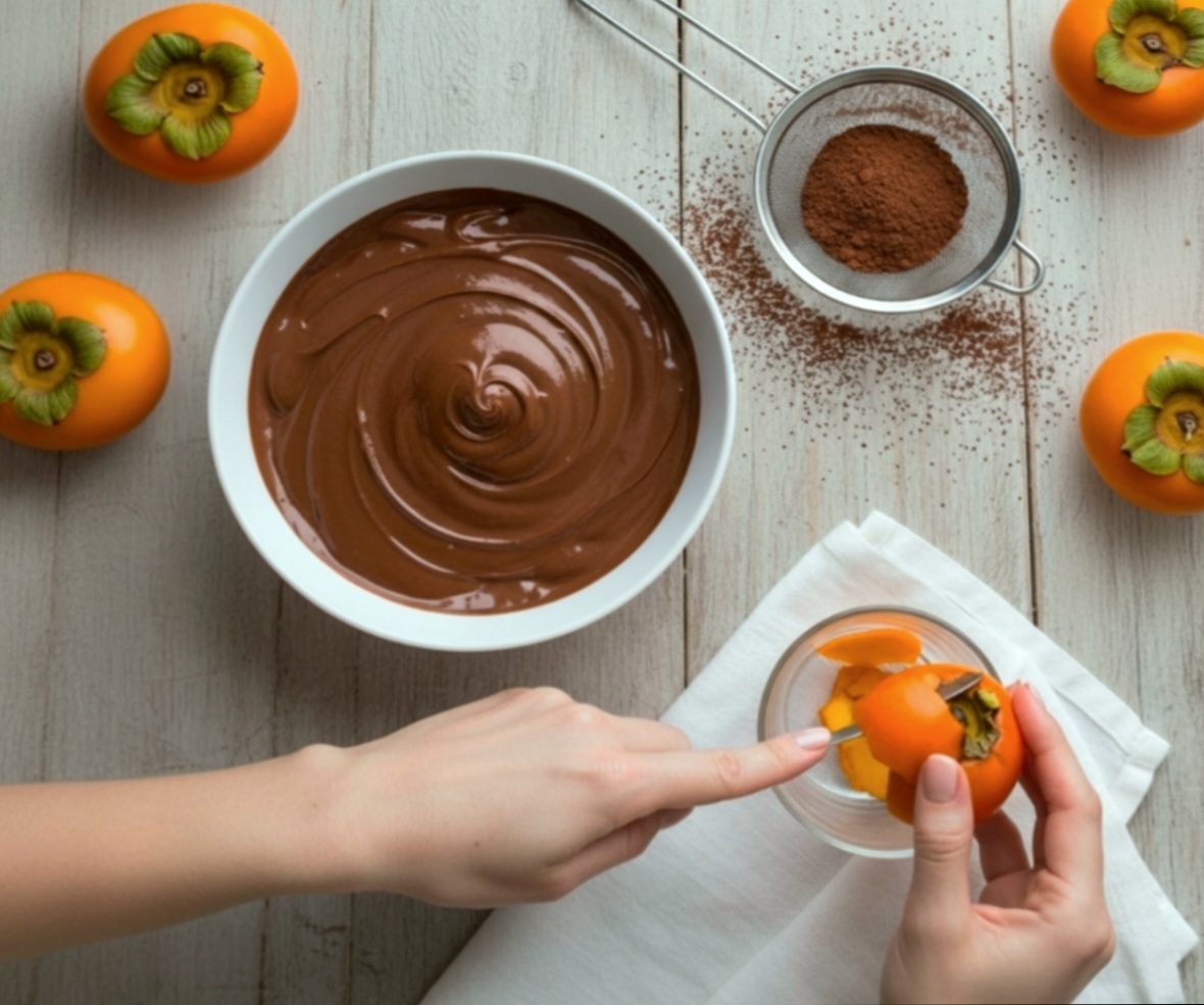 Persimmon and Lotus Pudding
