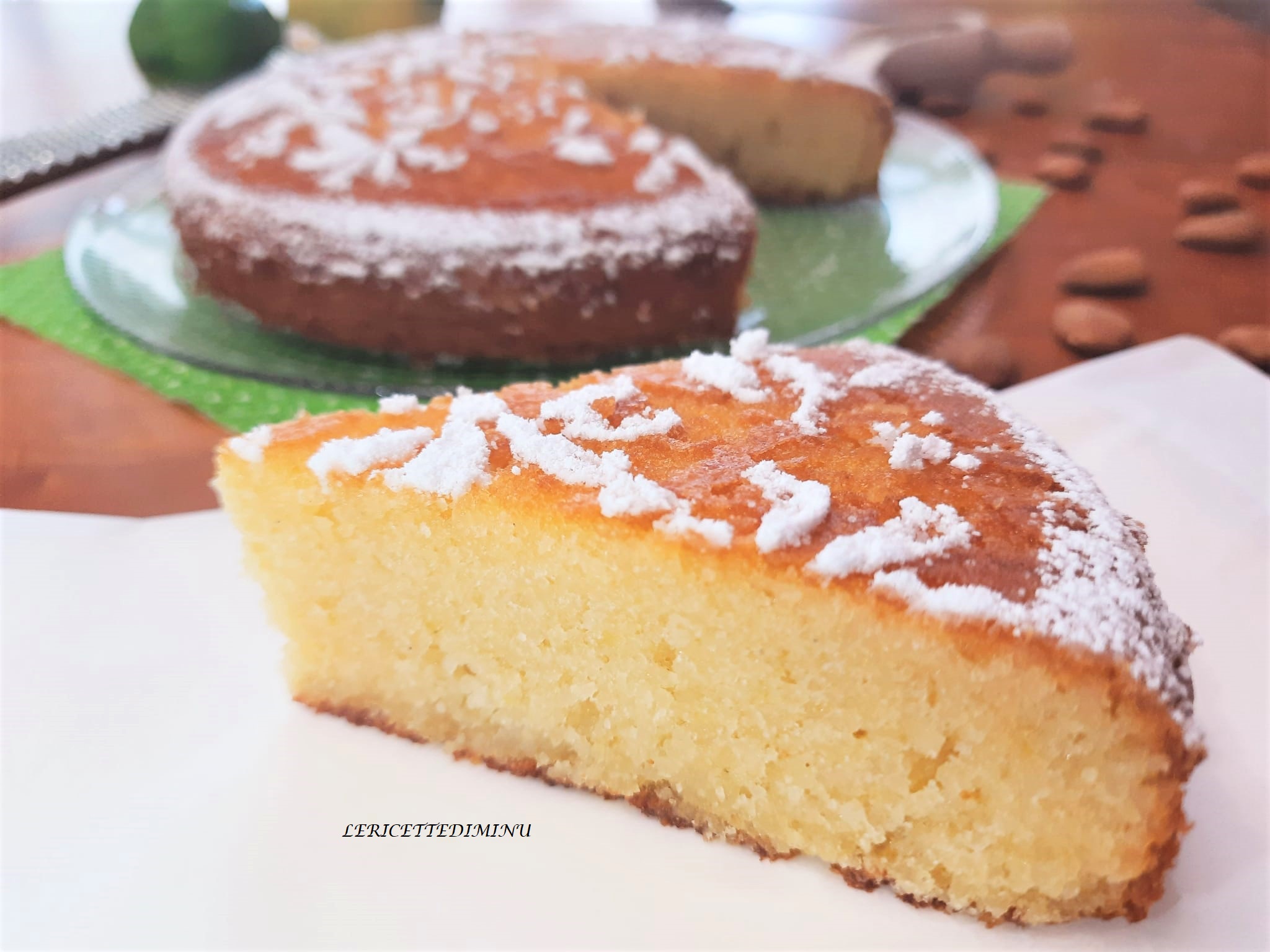 Caprese Cake with White Chocolate and Lemon