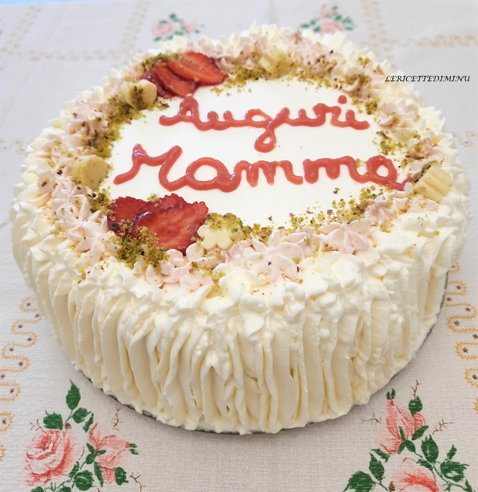 Whipped Cream and Almond Birthday Cake