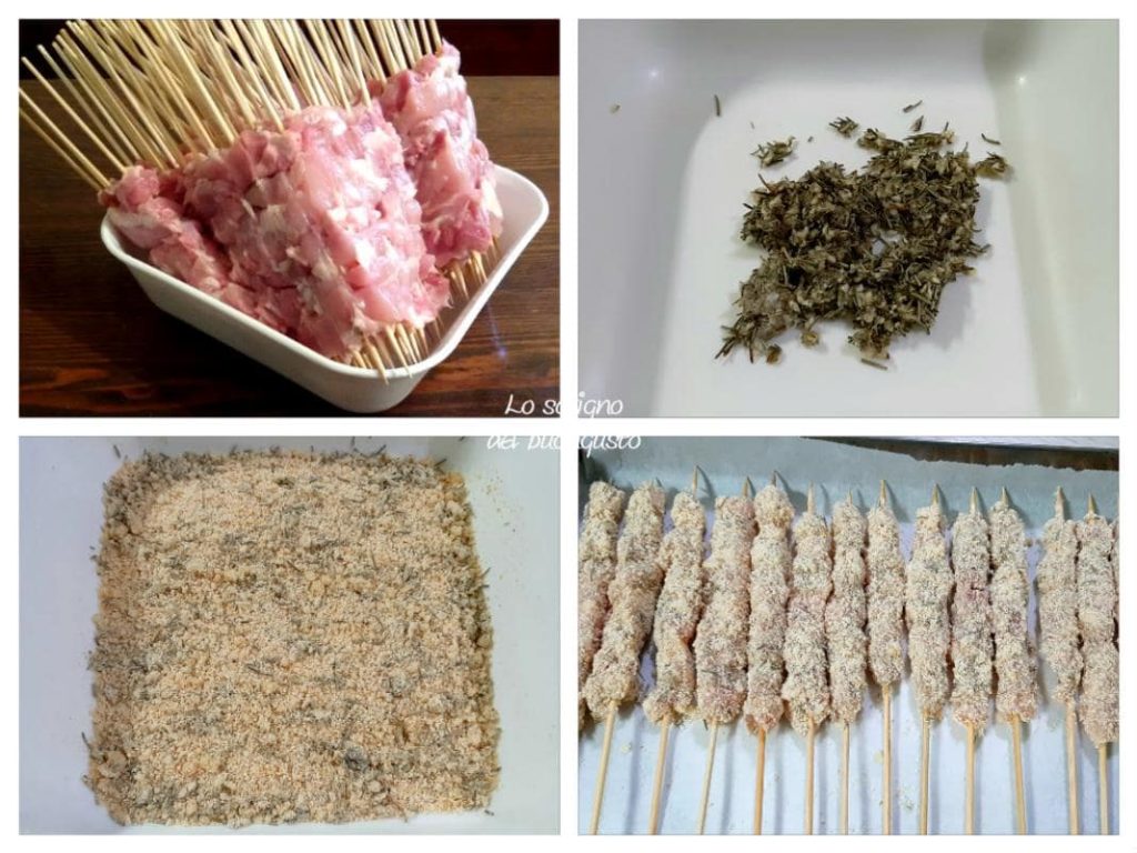 Chicken Skewers with Tasty Breaded Coating