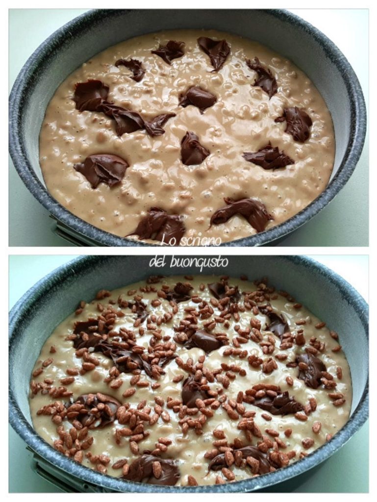 Cake with Puffed Rice and Nutella