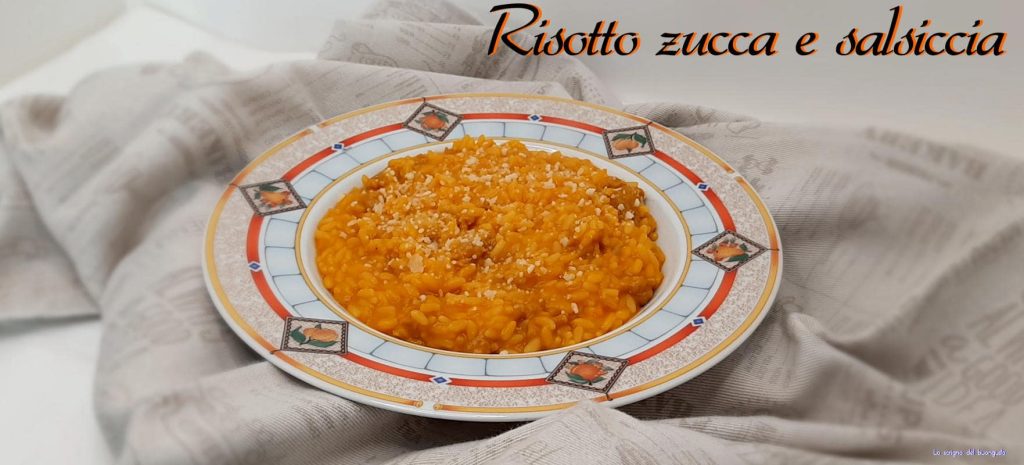 Pumpkin and Sausage Risotto