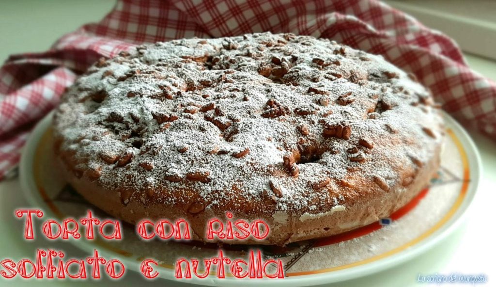 Cake with Puffed Rice and Nutella