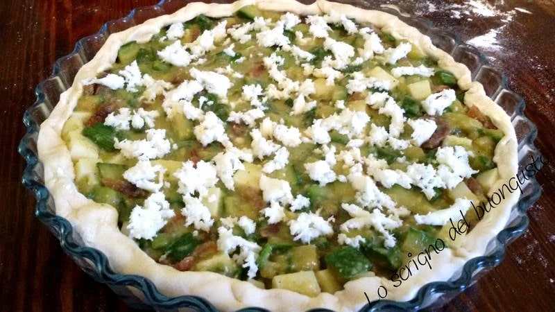 Savory Zucchini and Bacon Pie