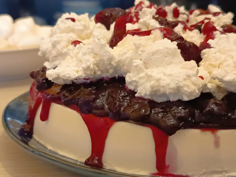 Blueberry Meringue Bavarian Cream