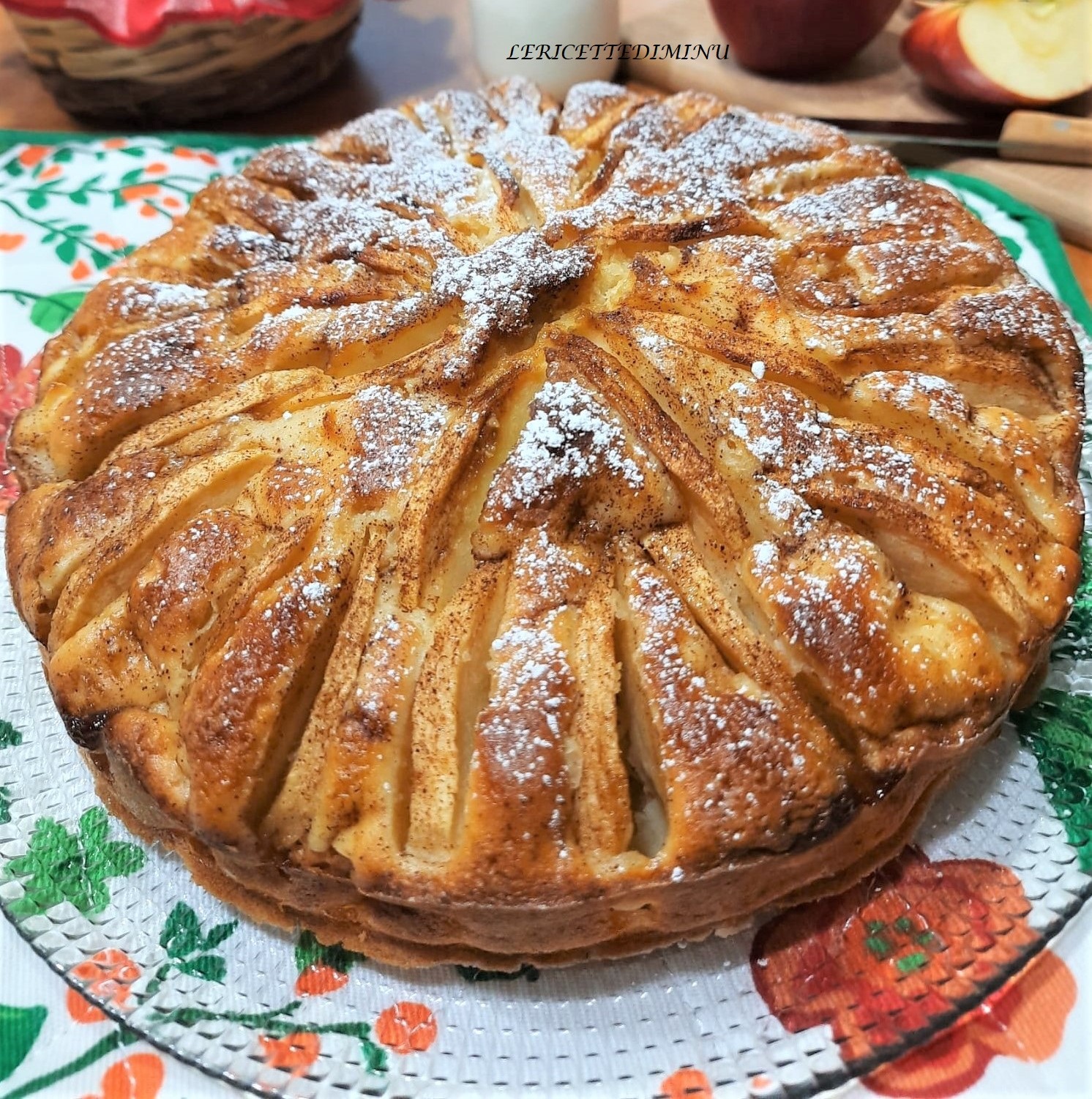 Apple Cake with Apricot Yogurt