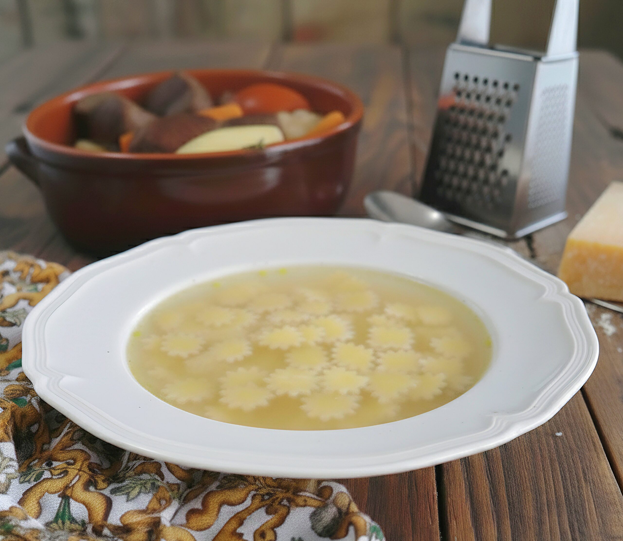 Recipe for Quadrucci in Beef Broth