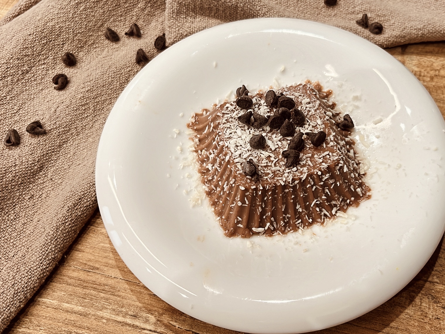 Coconut and Chocolate Pudding