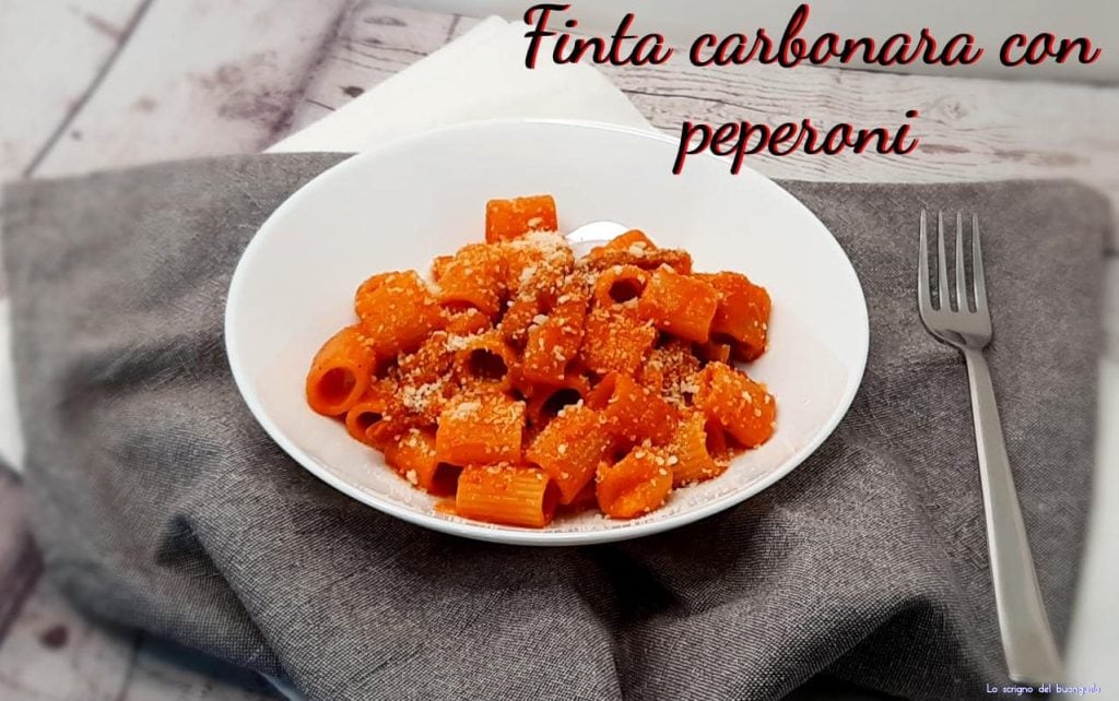 Fake Carbonara with Peppers