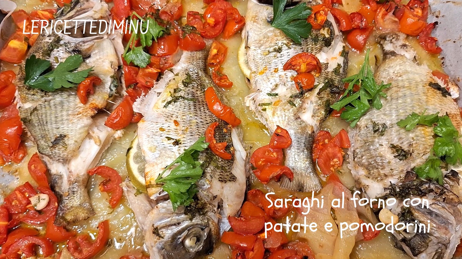 Baked Sea Bream with Potatoes and Tomatoes