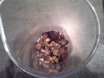 Blend the eggplants