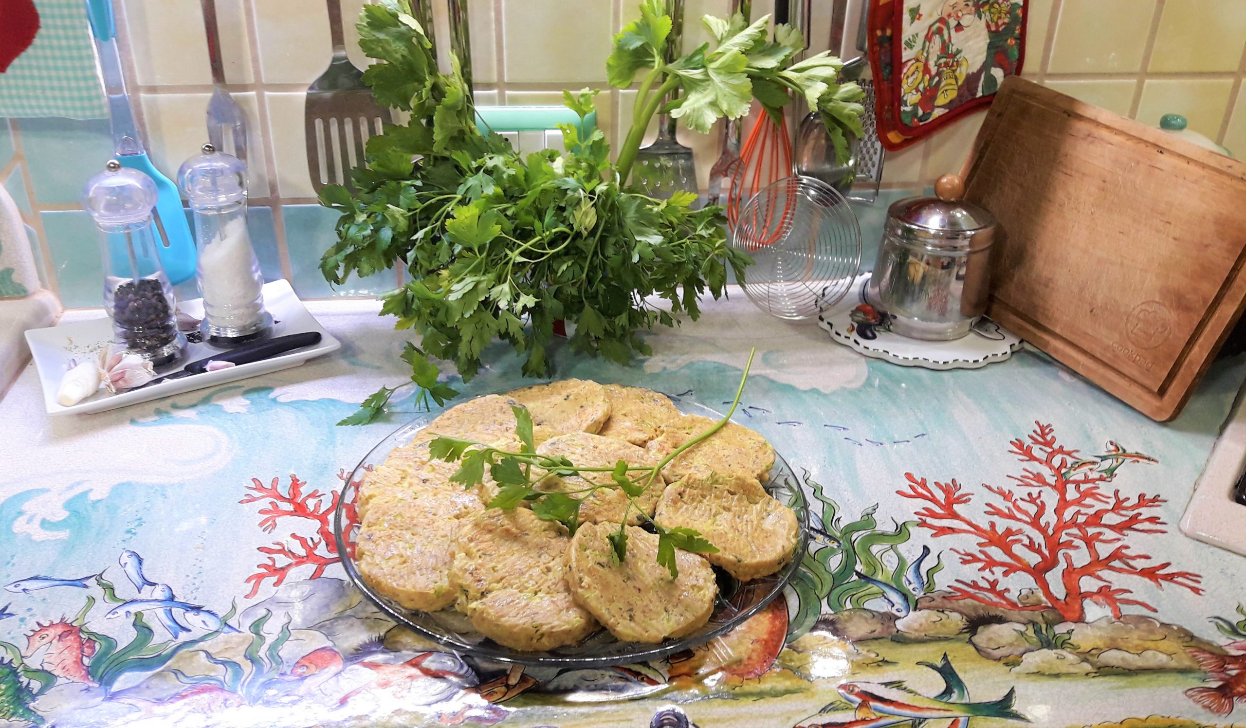 Swordfish and Zucchini Burgers
