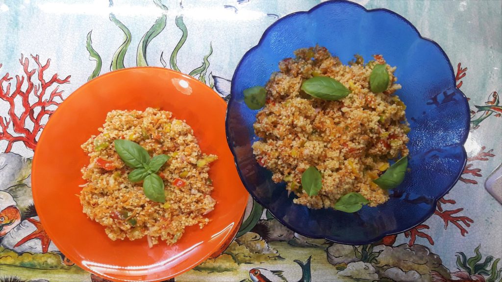 Couscous Salad with Raw Vegetables
