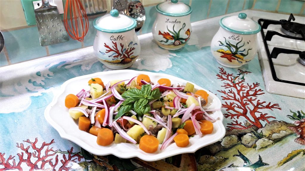 Cold Meat and Vegetable Salad