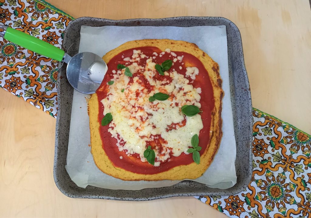 Fake Vegetarian Cauliflower Pizza