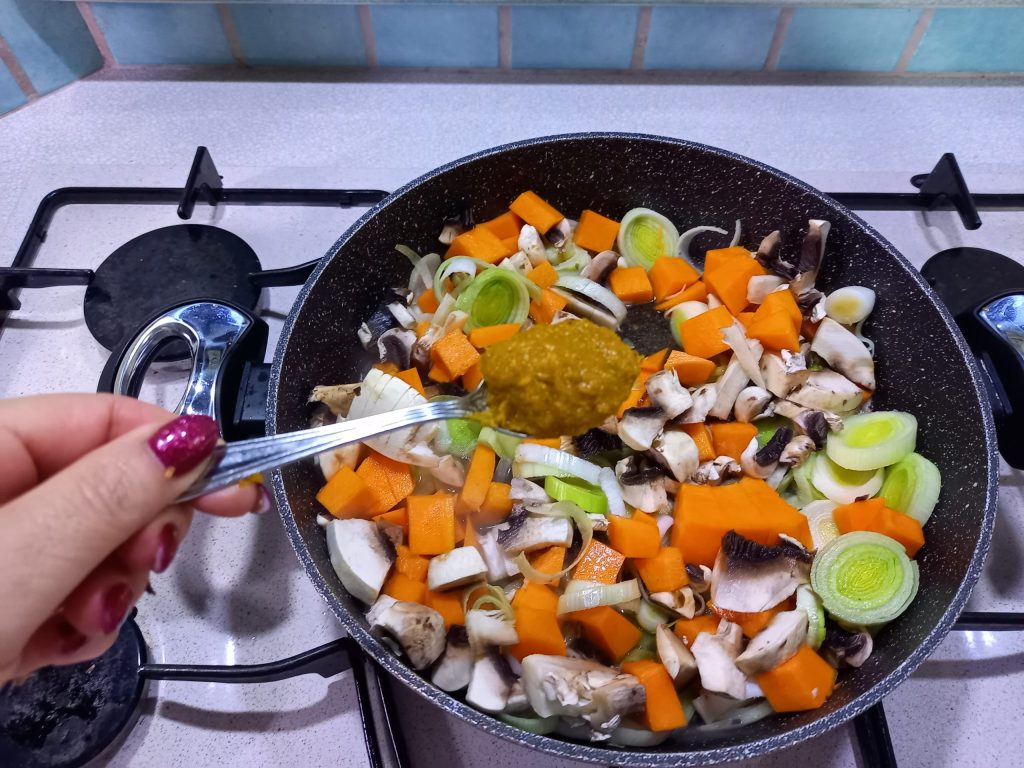 Pumpkin, Leek, and Mushroom Quiche