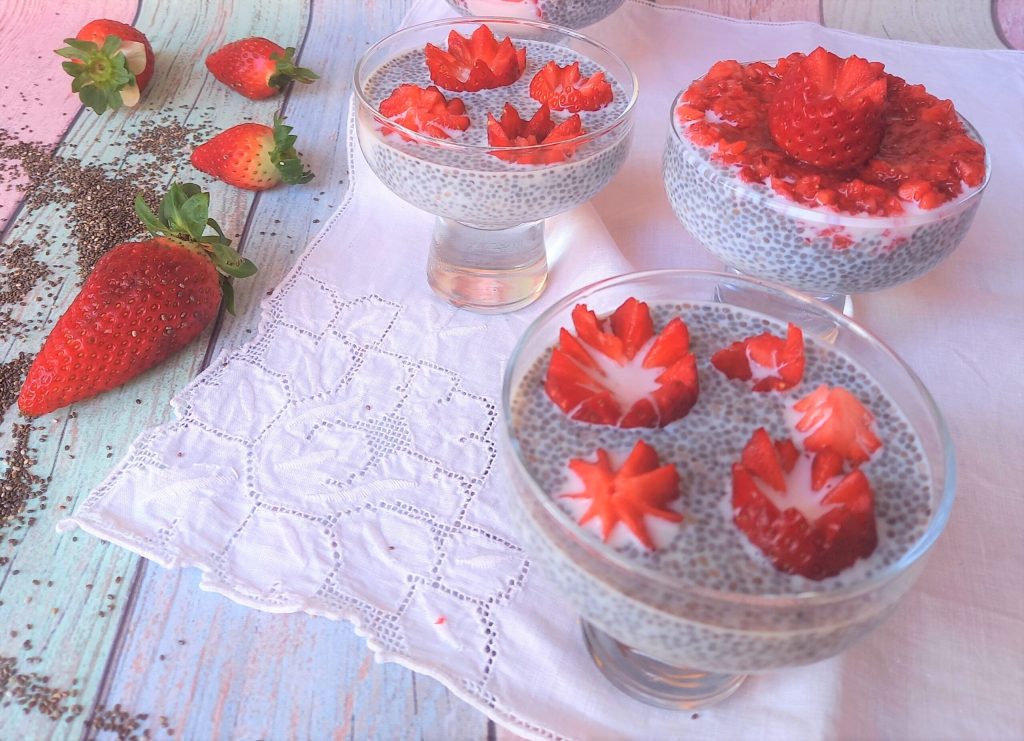 Strawberry Chia Seed Pudding