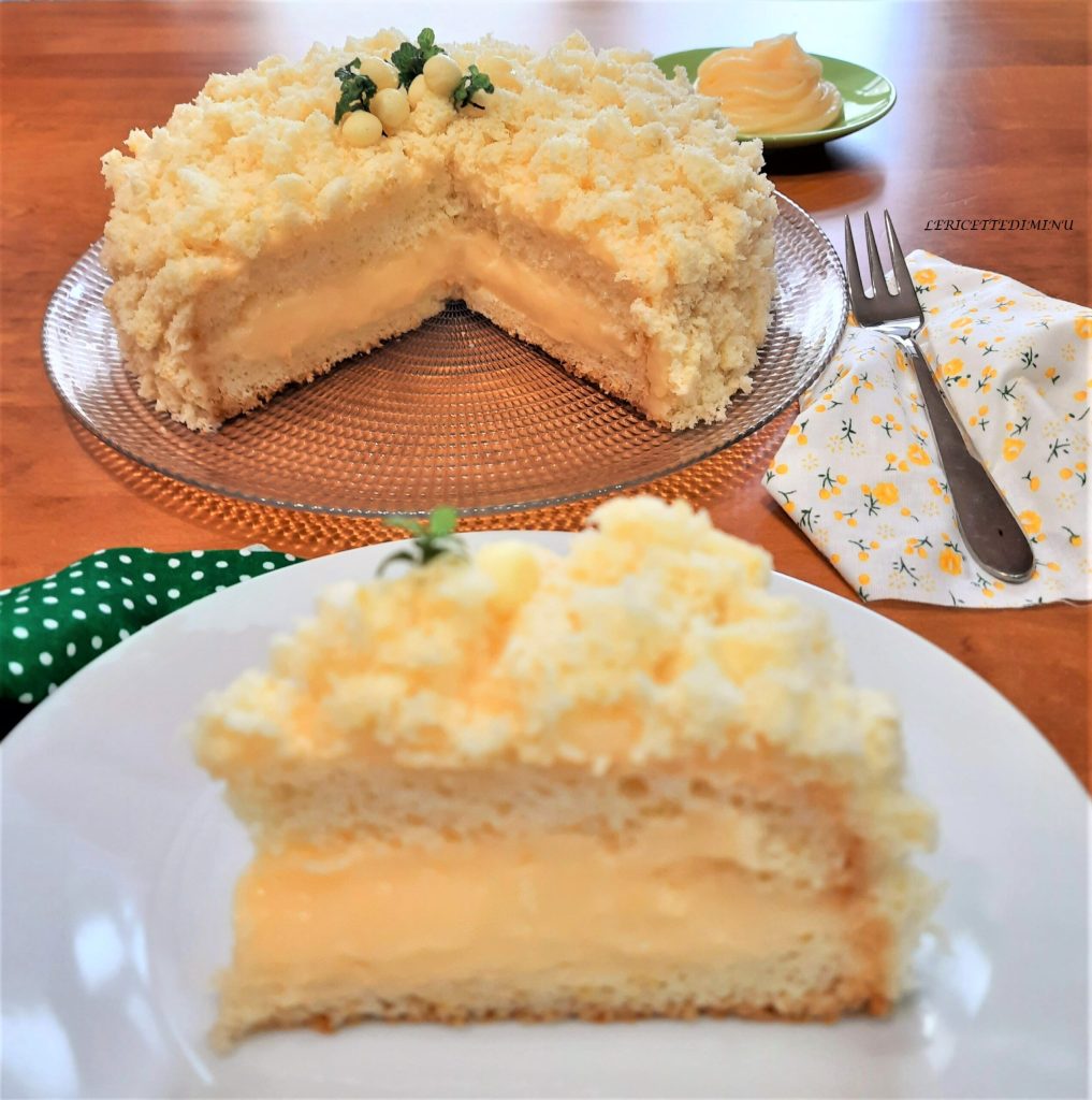 Lemon Mimosa Cake with Lemon Cream