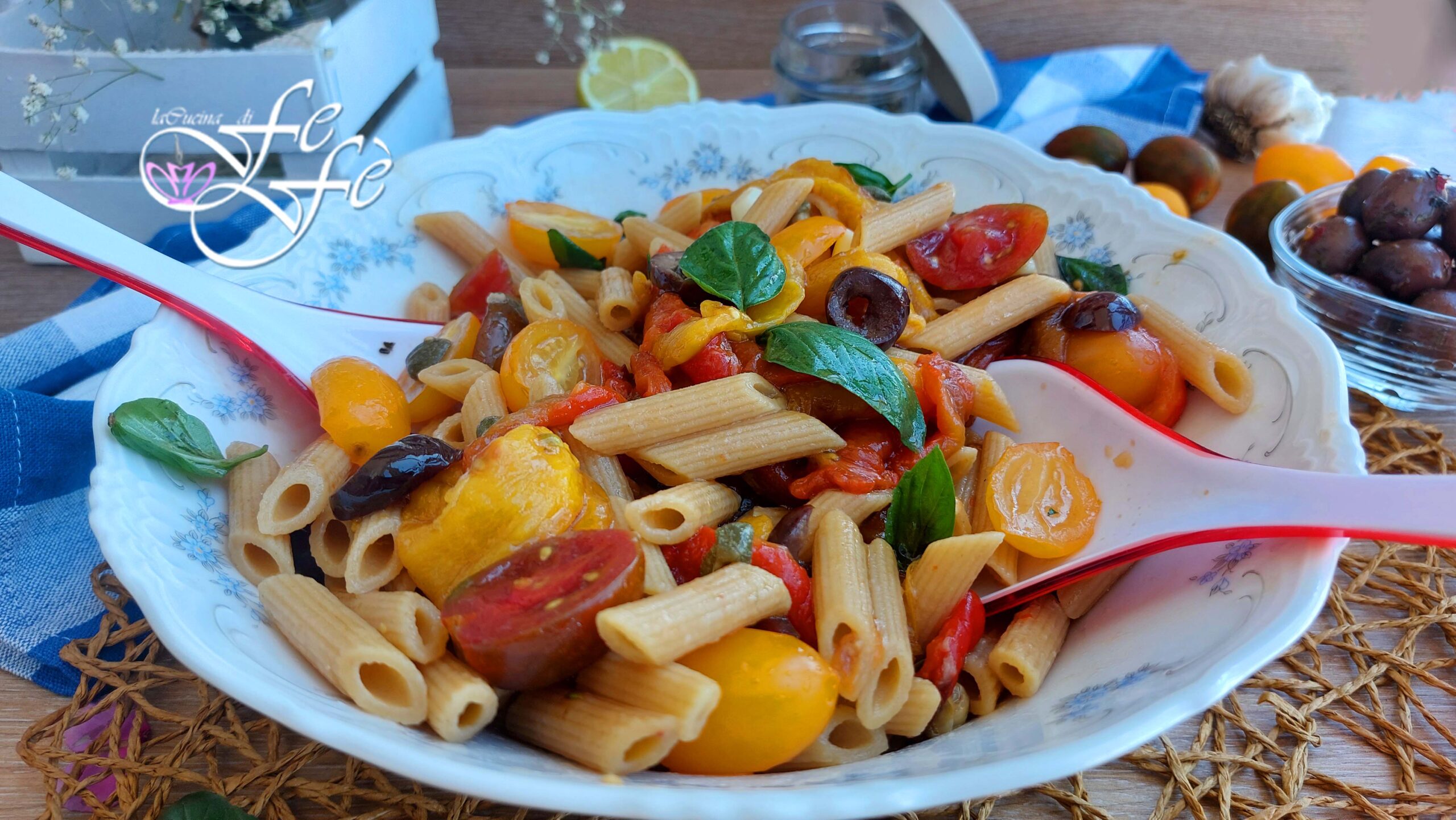 MARINATED WHOLE WHEAT COLD PASTA SALAD