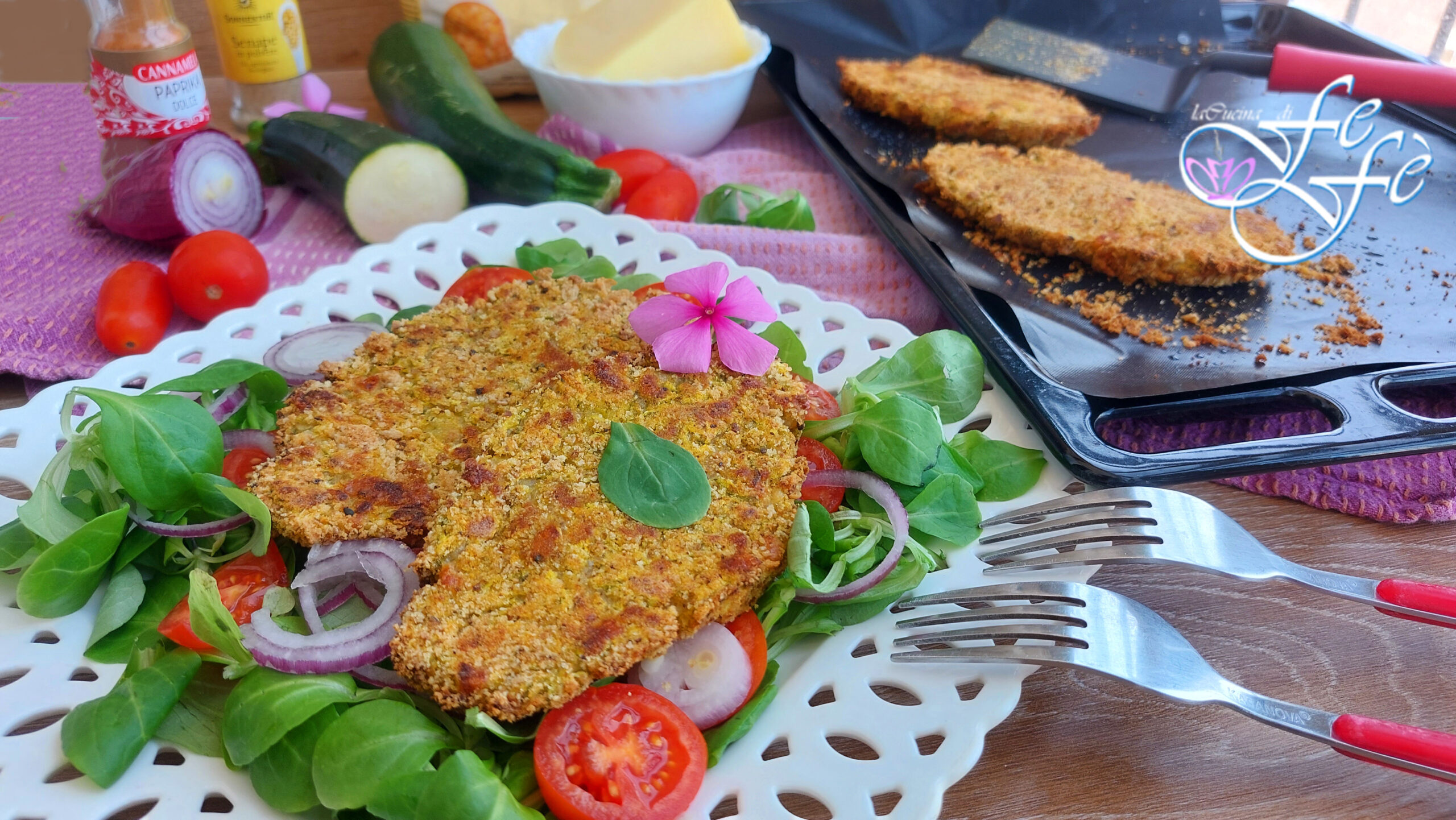 ZUCCHINI AND PROVOLONE CUTLETS (Egg-Free Recipe)