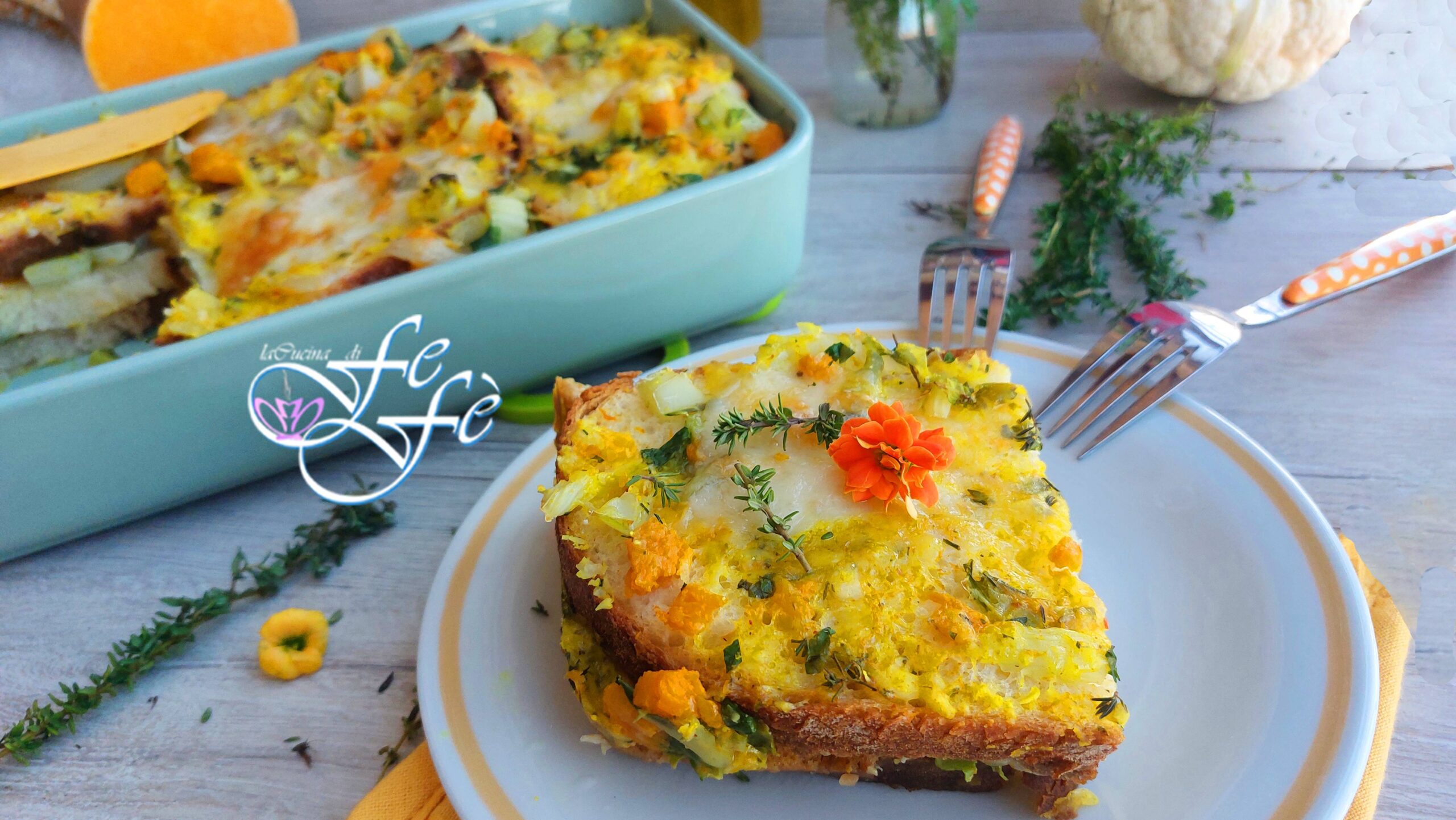 BREAD CAKE WITH PUMPKIN AND CAULIFLOWER SCRAPS (Anti-waste Recipe)