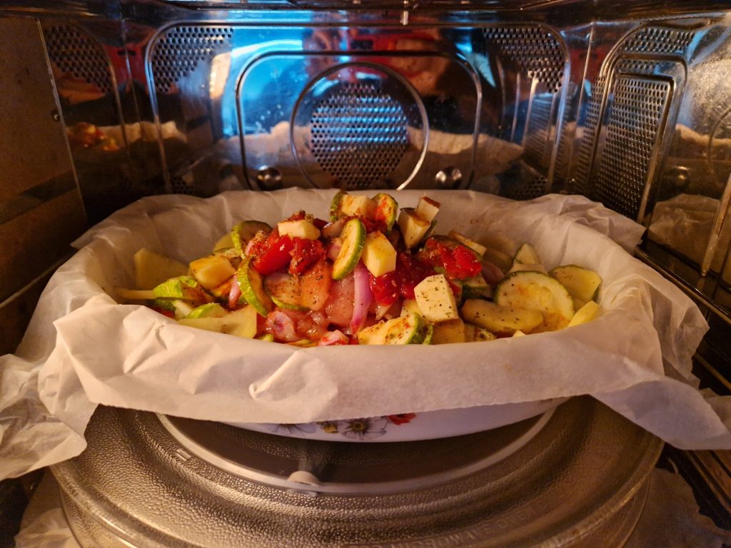 Stuffed Chicken Breast with Vegetables