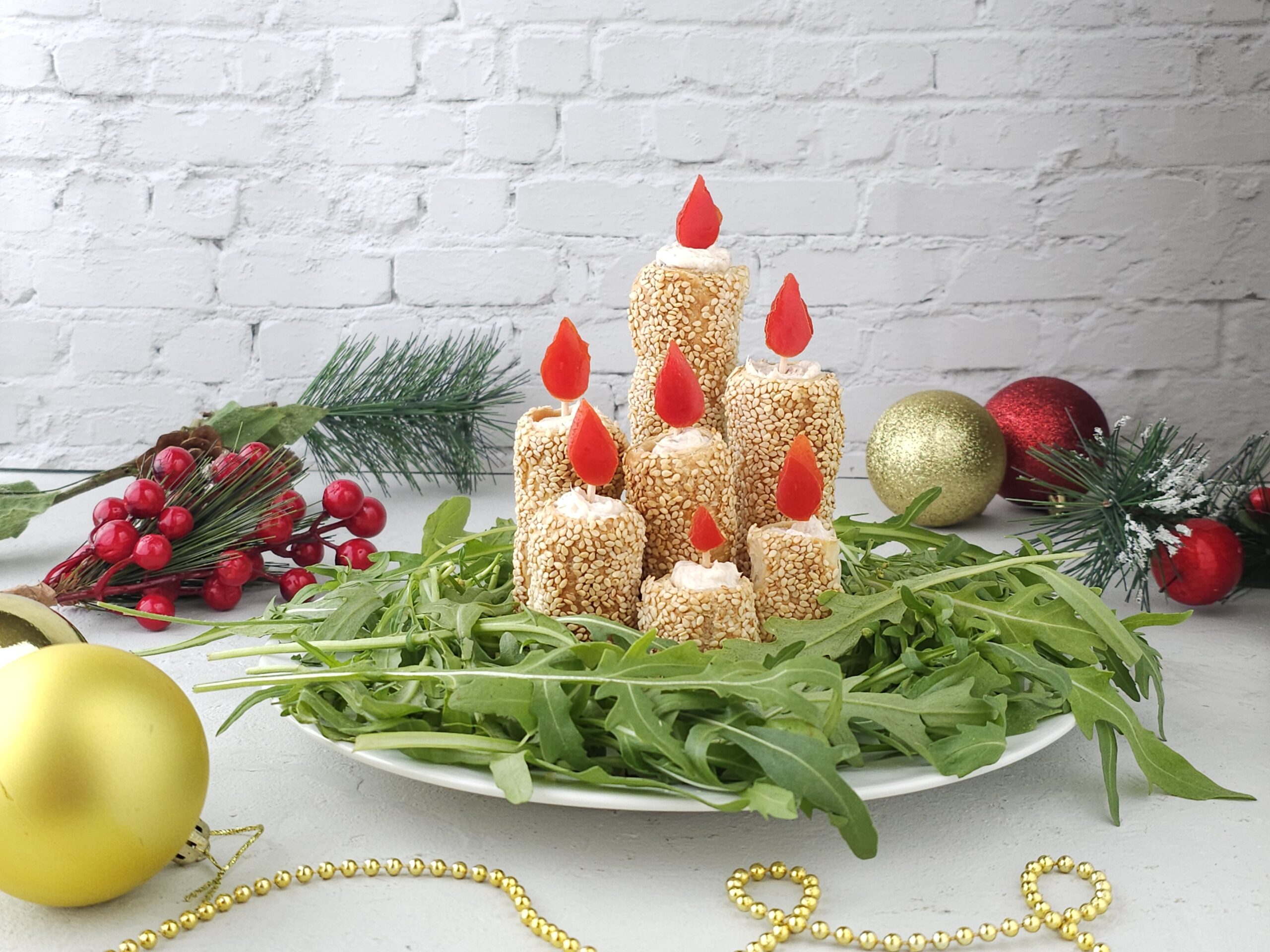 Savory Puff Pastry Candles