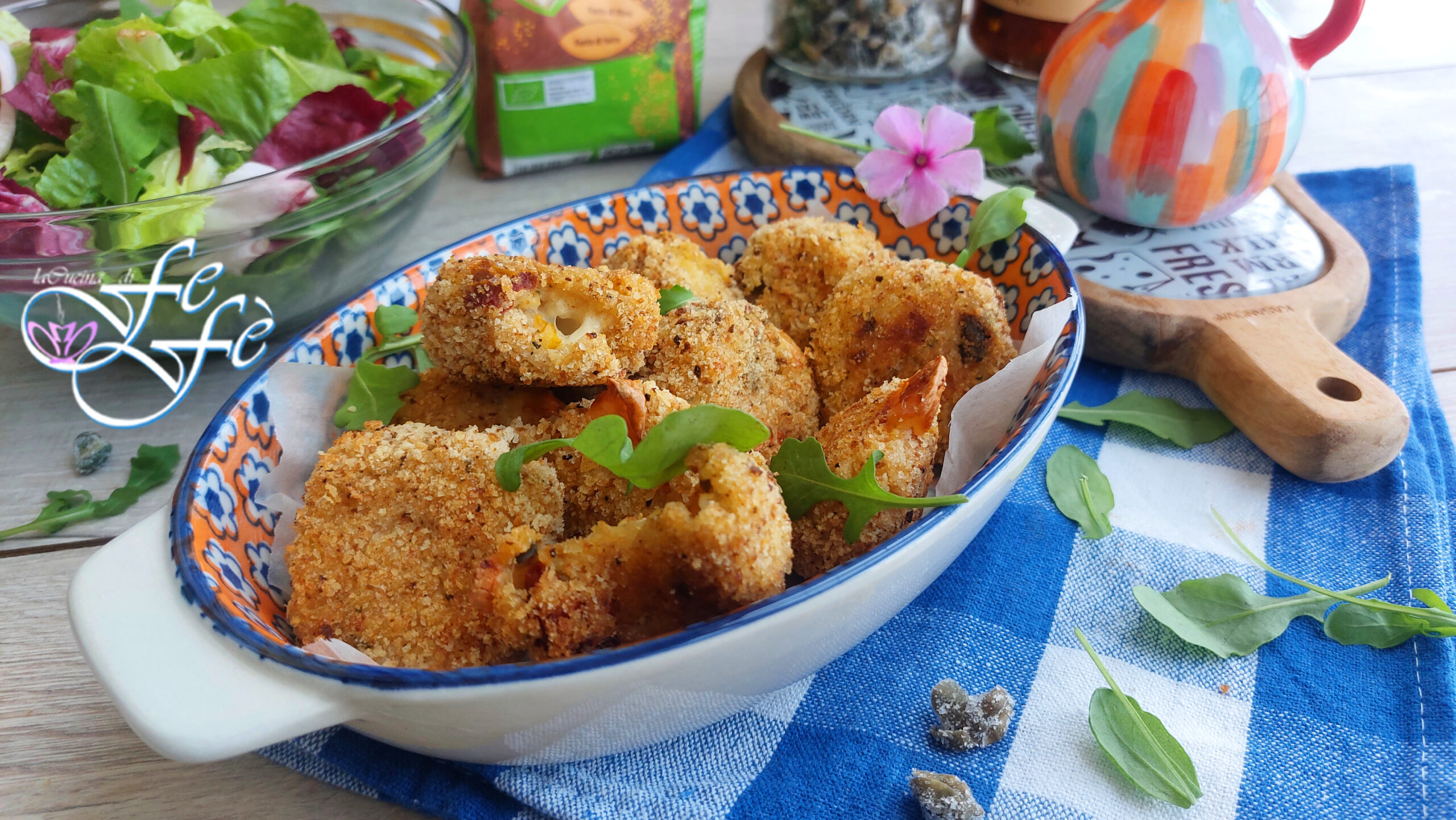 MILLET BALLS WITH CAULIFLOWER, SUN-DRIED TOMATOES AND CAPERS