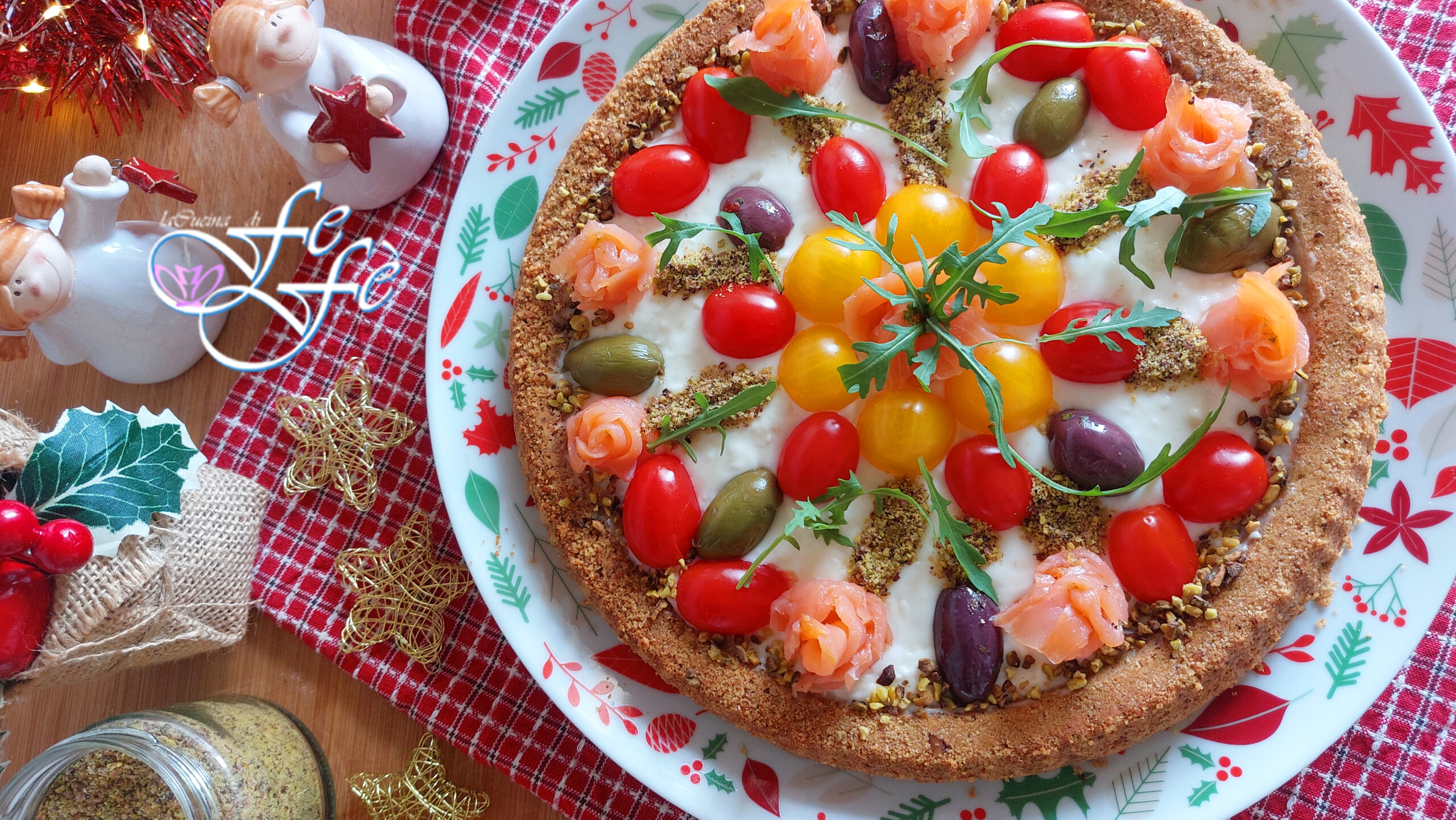 SOFT SAVORY TART WITH ROCKET PESTO