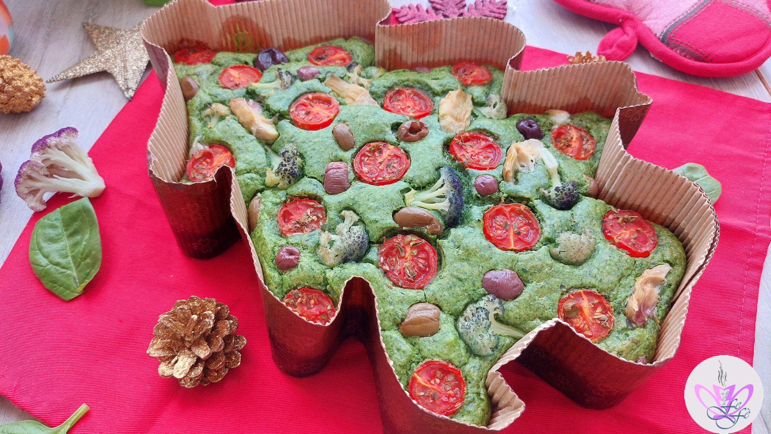 STUFFED CHRISTMAS TREE WITH SPINACH