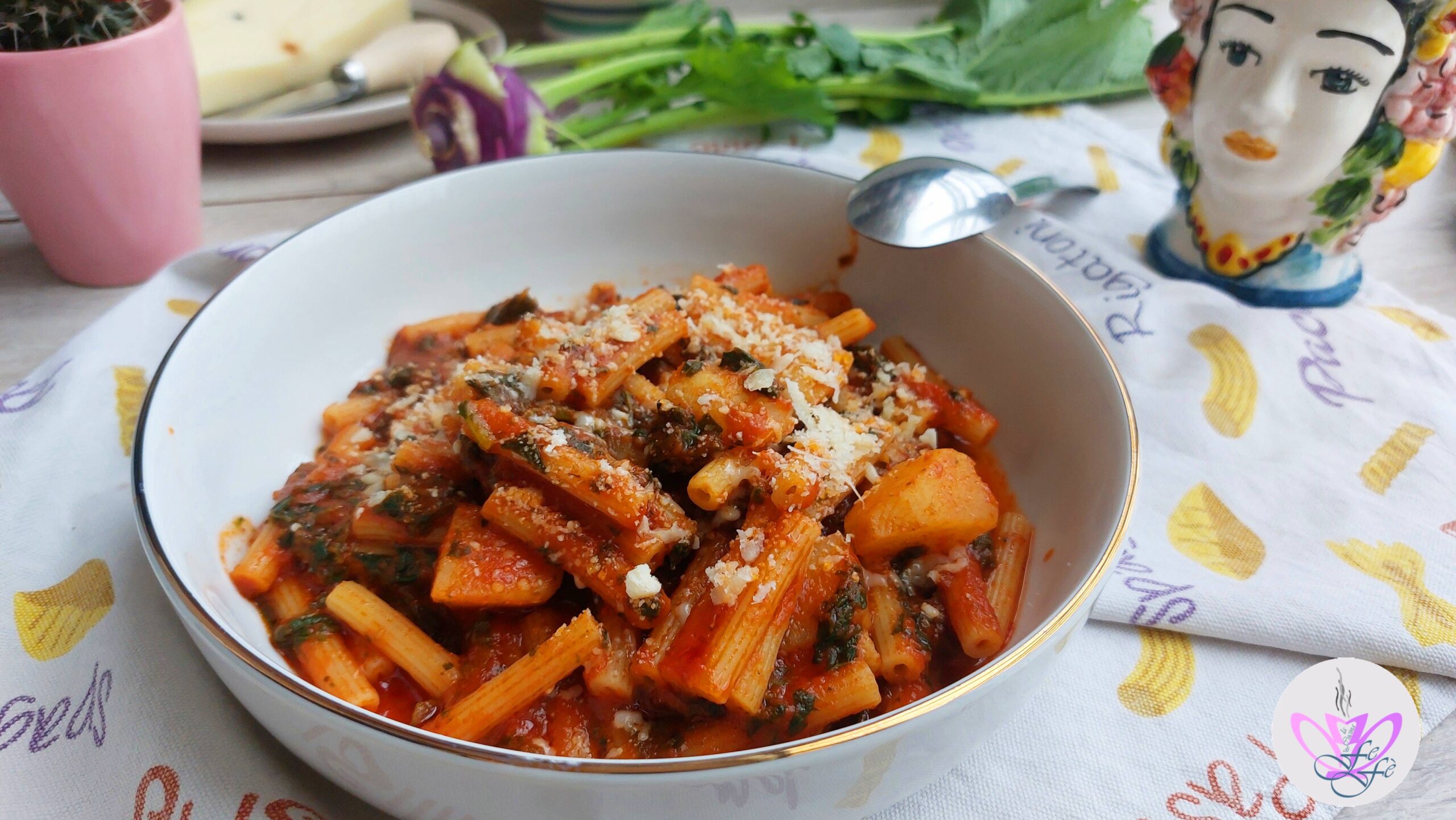 PASTA WITH PURPLE TURNIP CABBAGE FROM ACI (Sicilian Recipe)