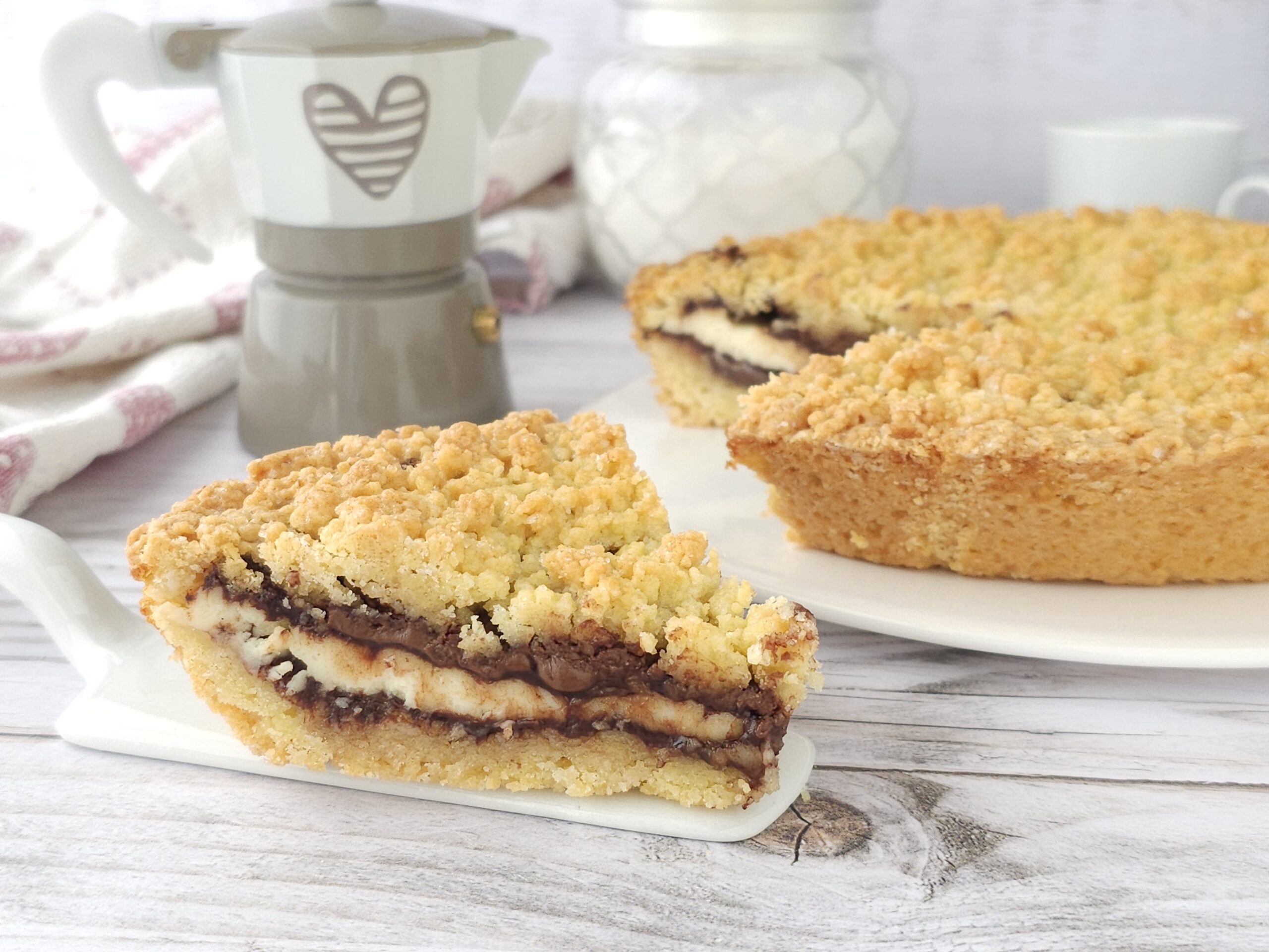 Mascarpone and Nutella Crumble Cake