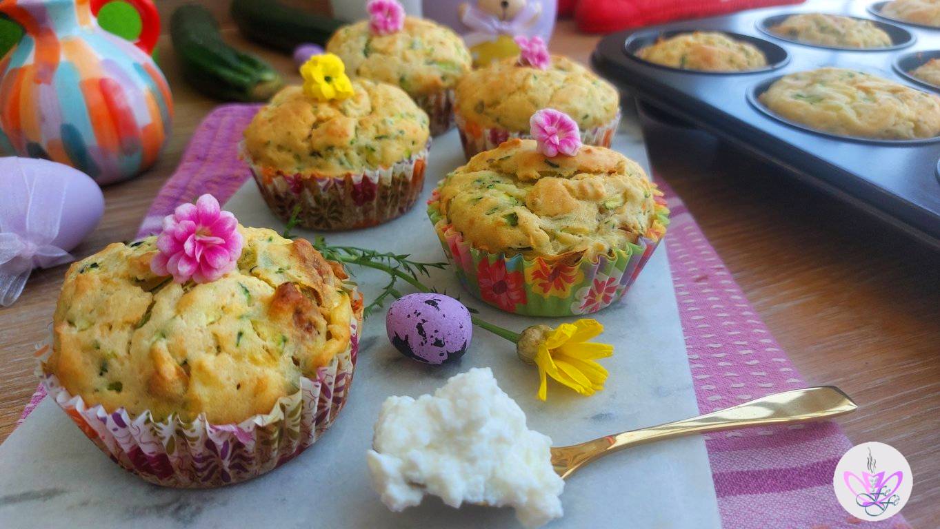 SAVORY MUFFINS WITH RICOTTA, ZUCCHINI, AND SUN-DRIED TOMATOES