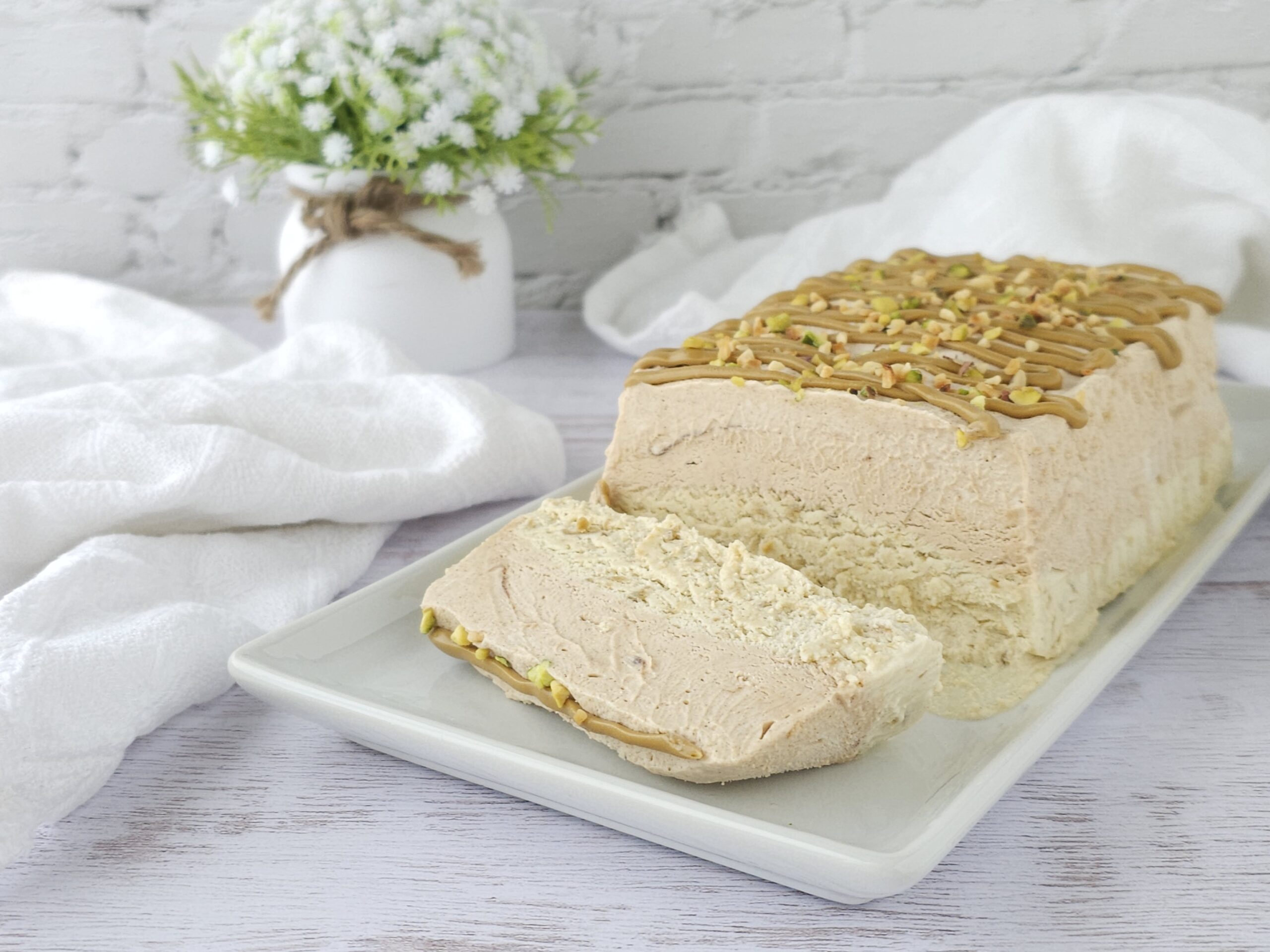 Pistachio and Hazelnut Frozen Dessert