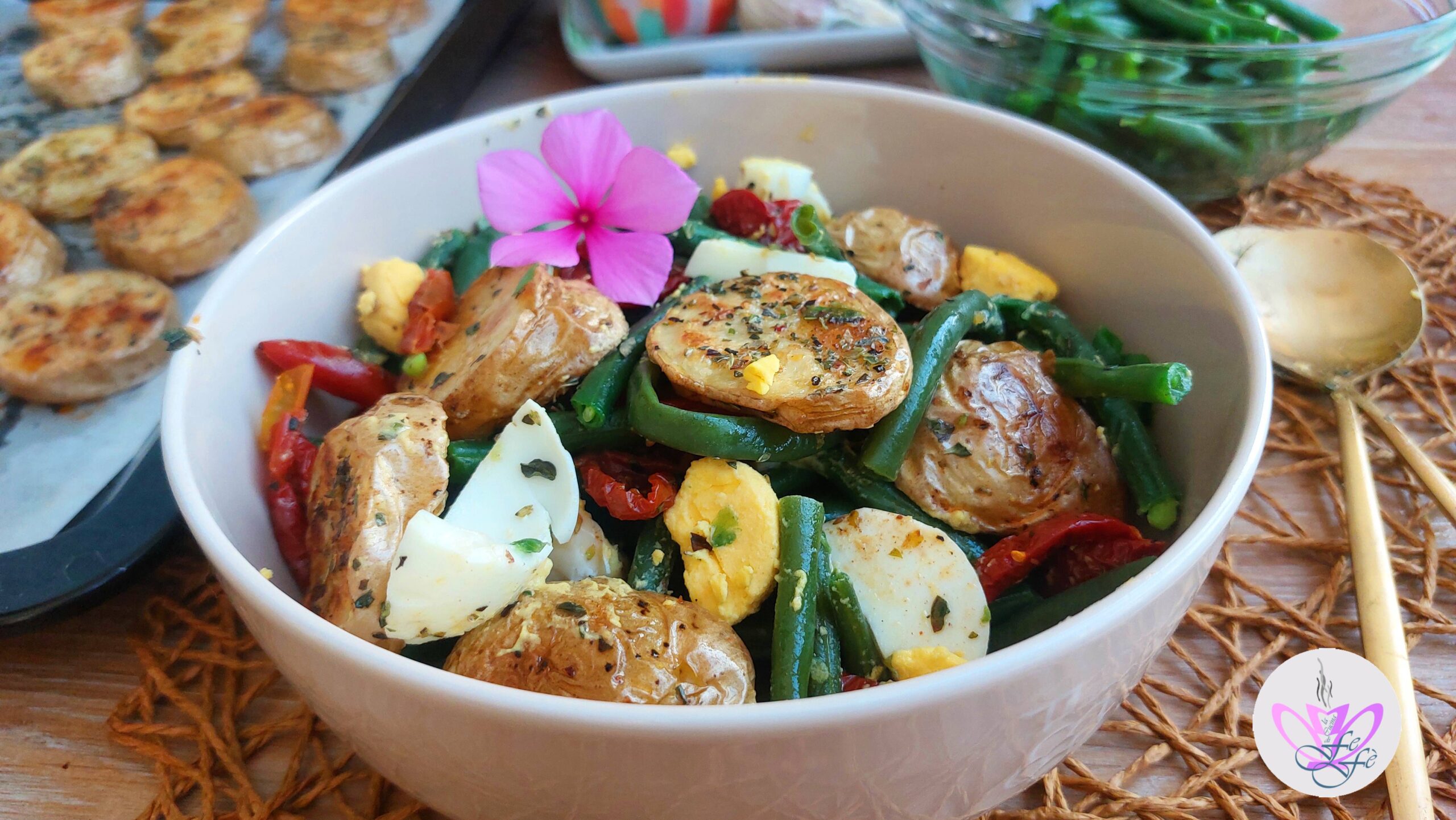 GREEN BEAN, EGG AND BAKED POTATO SALAD