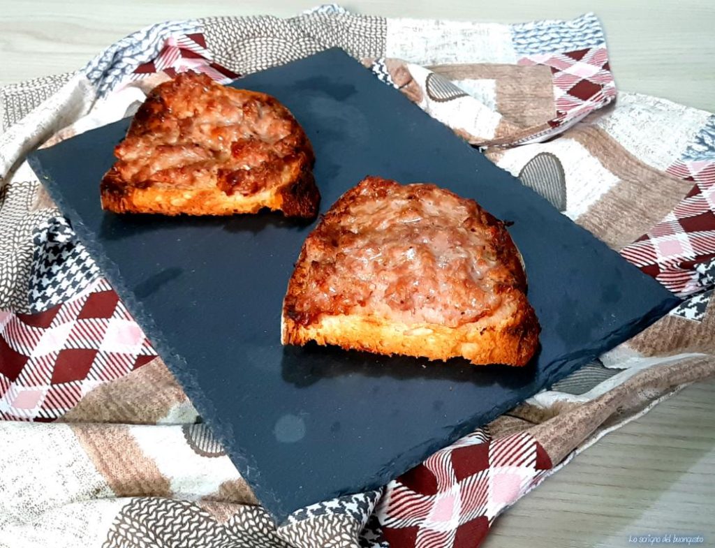 Bruschetta with Sausage