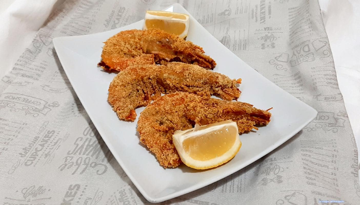 Oven-Baked Gratinated Shrimp