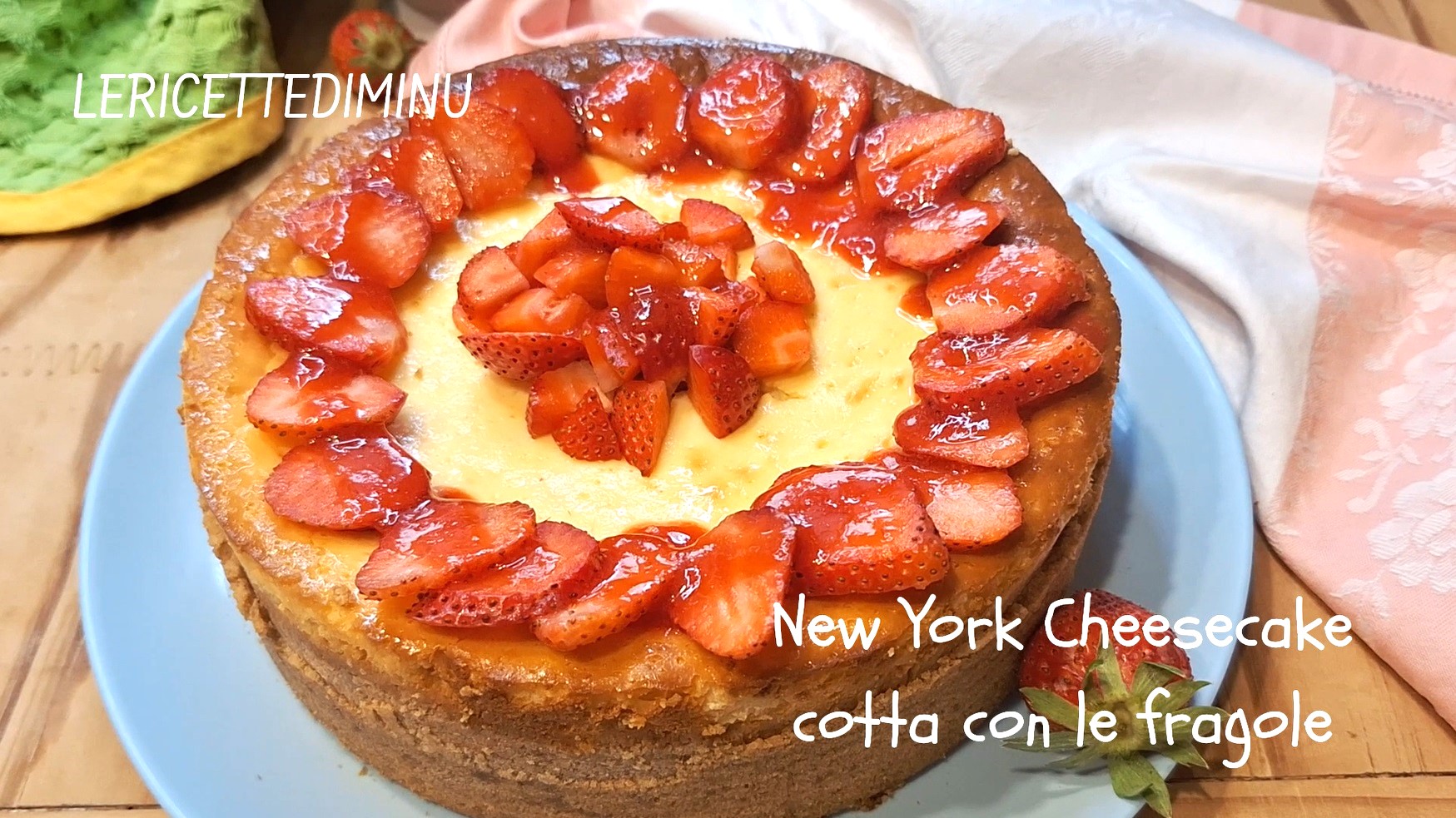 New York Cheesecake with Strawberries