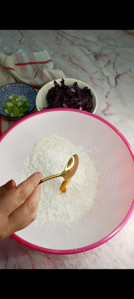 Flour, cornstarch, yeast, paprika