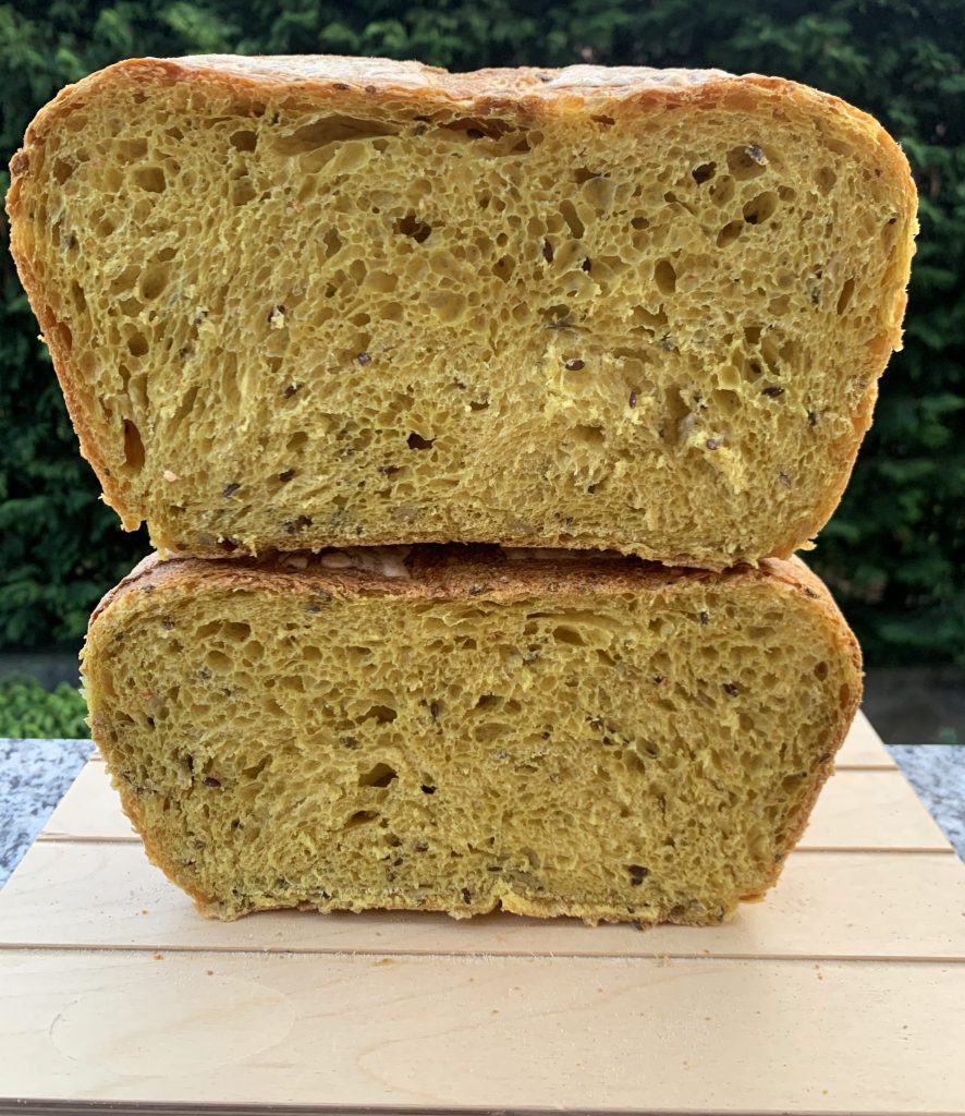 Turmeric Bread with Mixed Seeds